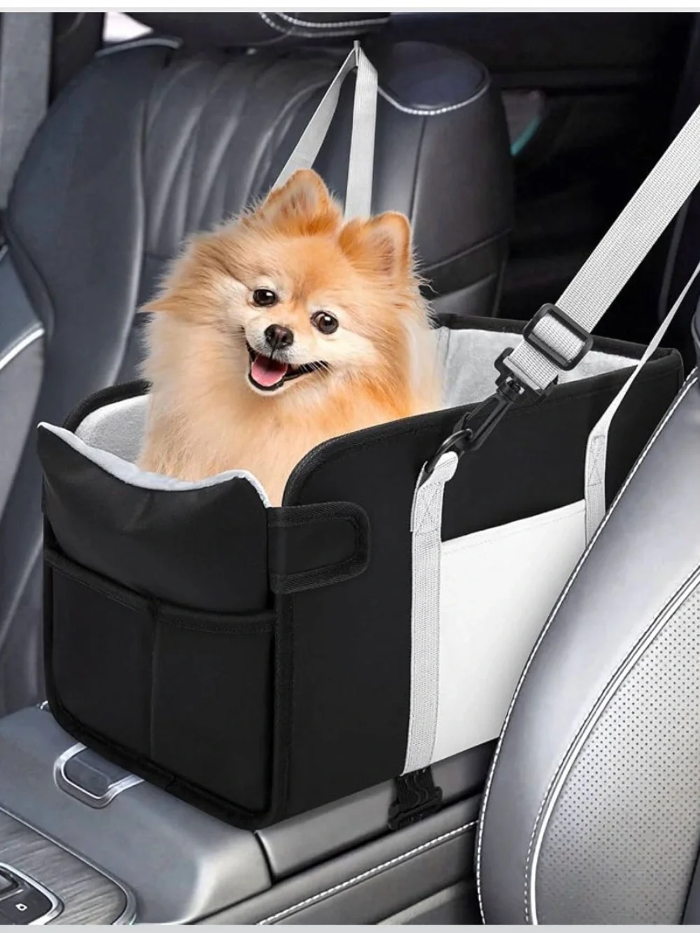 NWOT Portable Dog Car Seat for Small Dogs - Pet Booster Seat with Safety Leash